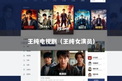 王纯电视剧（王纯女演员）