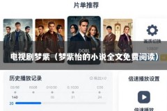 电视剧梦紫（梦紫怡的小说全文免费阅读）