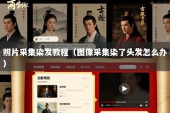 照片采集染发教程（图像采集染了头发怎么办）