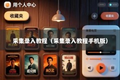 采集录入教程（采集录入教程手机版）