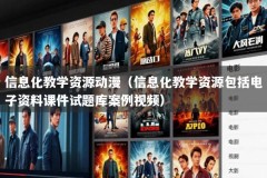 信息化教学资源动漫（信息化教学资源包括电子资料课件试题库案例视频）