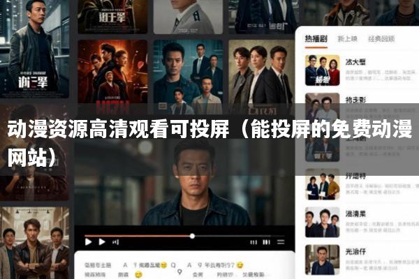 动漫资源高清观看可投屏(能投屏的免费动漫网站)