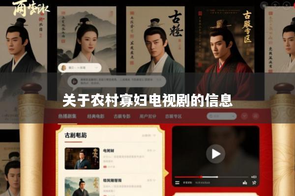 关于农村寡妇电视剧的信息